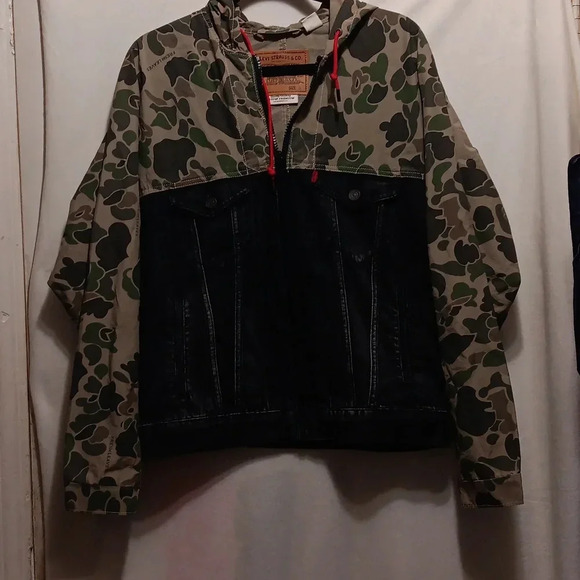 Levis Size S Justin Timberlake Camo Jacket Fresh Leaves outerwear - Picture 1 of 6